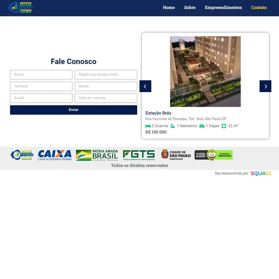 Projeto Casas Chave Brasil