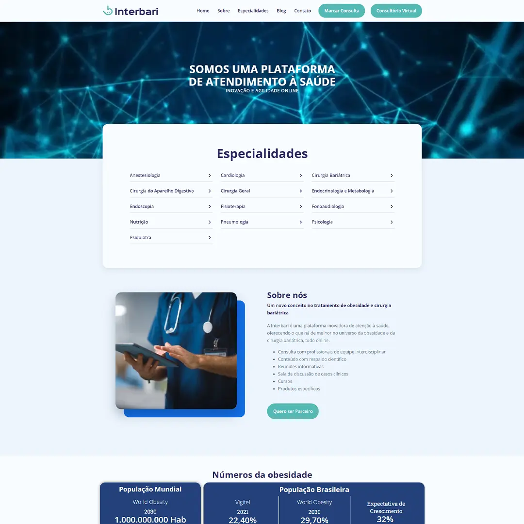 Site desenvolvido para Interbari