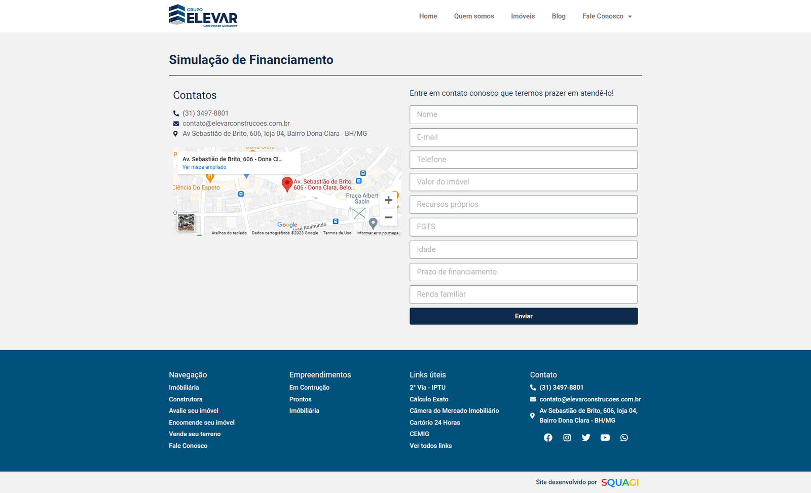 Projeto Elevar Construtora