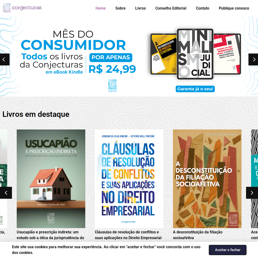 Site desenvolvido para Conjecturas
